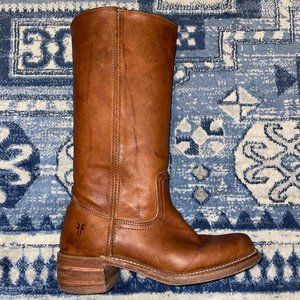 Frye Campus 14L Boots! Saddle